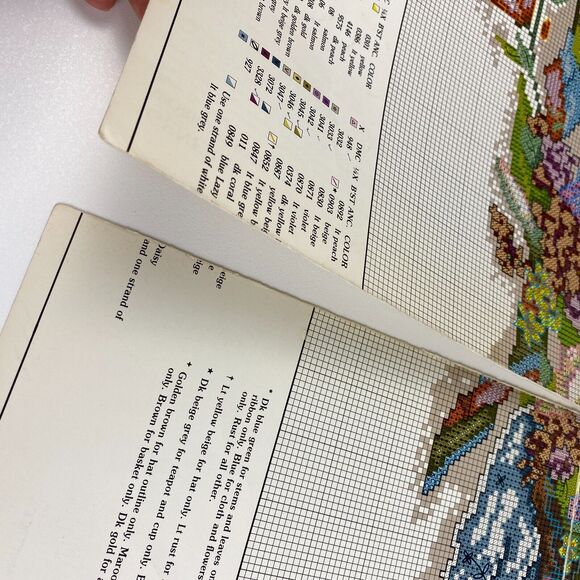 VTG 1988 Leisure Arts Tea, Roses and Romance Counted Cross Stitch Leaflet 703 - Picture 8 of 10